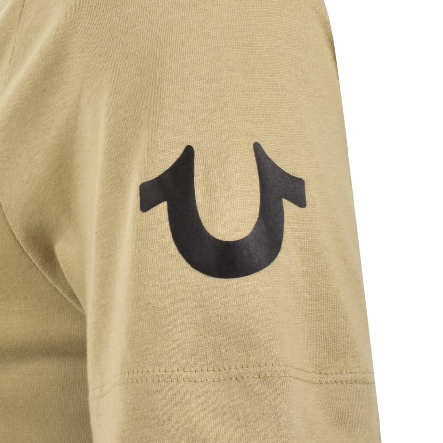 True Religion Box Arch T Shirt Beige | Mainline Menswear